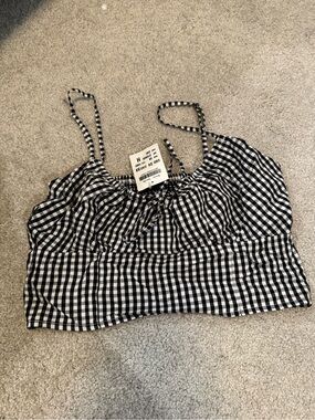 NWT Brandy gingham tank